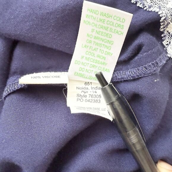 Lilly Pulitzer XS Sarah True Navy Beaded Embellished 3/4 Sleeve Tunic Dress - Picture 9 of 12